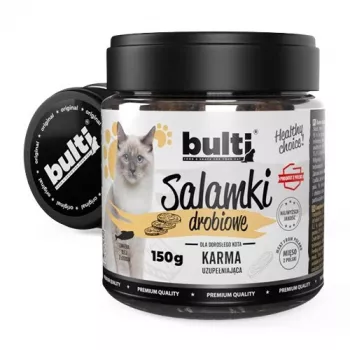 Skanėstai katėms BULT paukštienos skonio 150 g pakelis – mėsingi, be grūdų, be glitimo ir cukraus
