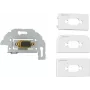 Kindermann Konnect Design Click – modulinis Faceplate-Snap-In – DB-9 – baltas, RAL 9010 (7456000520)