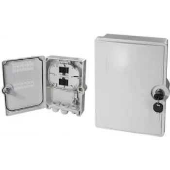 LogiLink FTTH/FTTB-Anschlussleergehäuse, für max. 24 Fasern Hausanschlussbox (APL) für 24 Crimpspleiße, für max. 24x - 1 Stück (FB124E)
