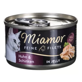 Šlapias kačių ėdalas Miamor MIAMOR Feine Filets 74044, vištiena ir ryžiai, 100 g skardinė, suaugusioms katėms