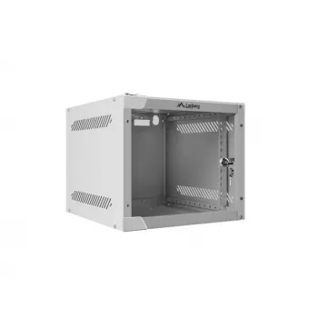 Sieninis tinklo stovas LANBERG WF10-2304-10S 4U, 280×310×247 mm, 20 kg talpa, pilka