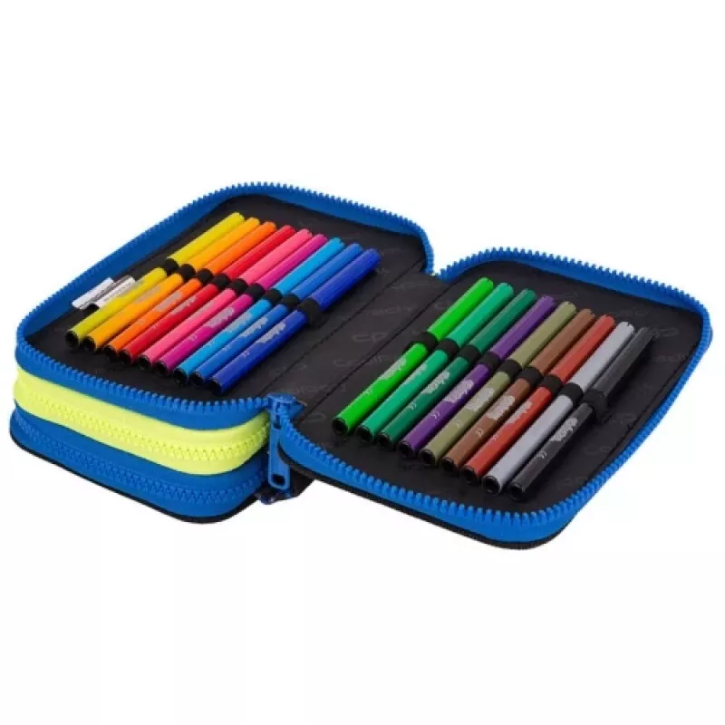 Pieštukinė CoolPack Jumper 3 ATLANTIS F067828 — trijų skyrių mokyklinė pieštukinė
