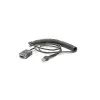 Zebra CBA-R71-C09ZAR serijinis kabelis, juodas, 2,8 m, RS232 DB9