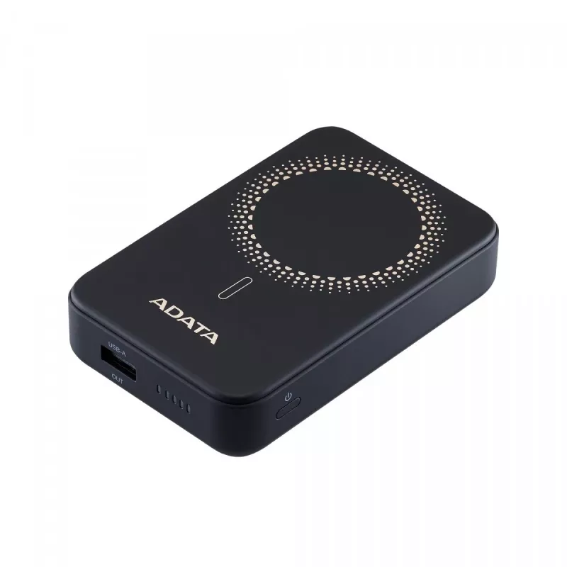 ADATA PR100-12BK Powerbankas, 10000 mAh, belaidis įkrovimas, juodas