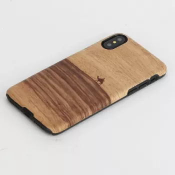 MAN&WOOD dėklas iPhone X/XS terra black – apsauginis užpakalinis dangtelis