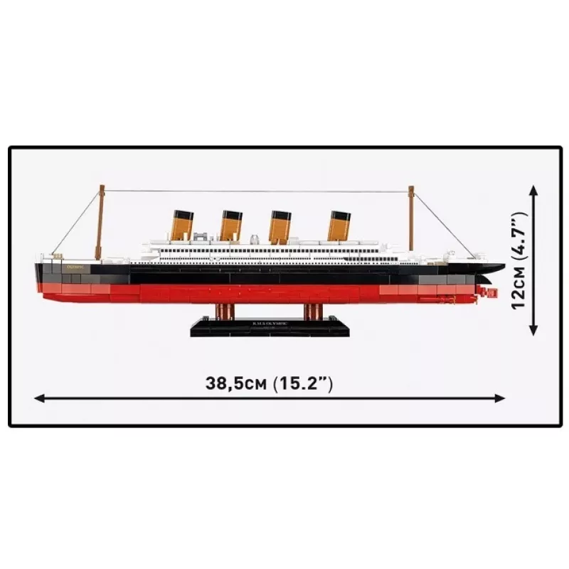 Konstruktorius Cobi Blocks R.M.S. Olympic 59 kaladėlių – 59 dalių laivo modelio rinkinys