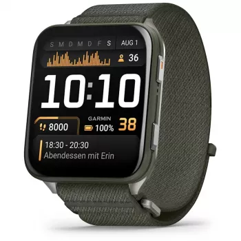 Garmin Venu X1 5.08 cm (2 coliai) AMOLED skaitmeninis 448 x 486 pikselių liečiamas ekranas pilka spalva Wi-Fi GPS (palydovas)