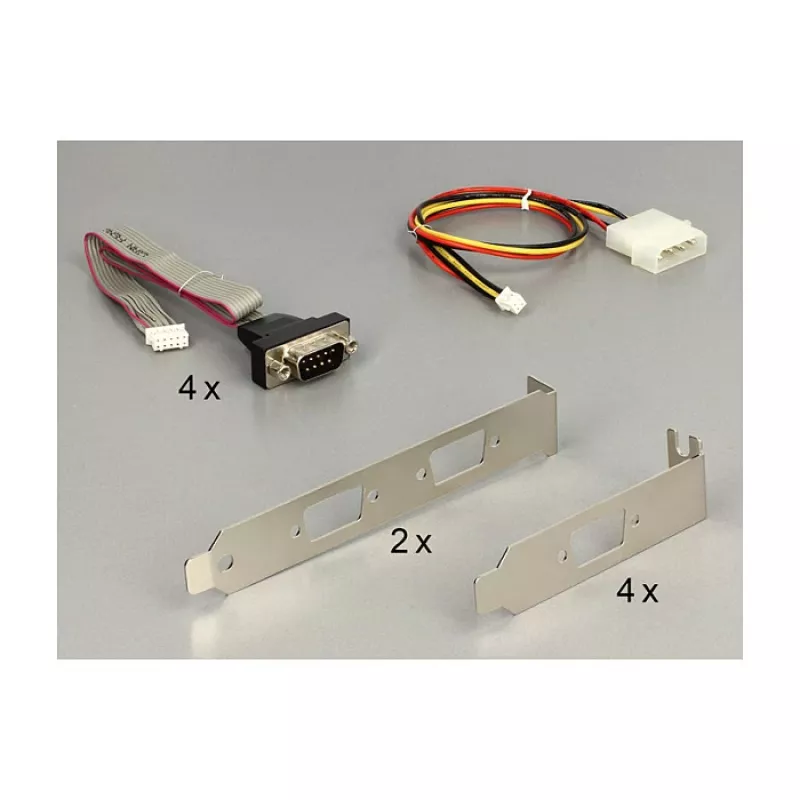 DeLOCK 95244 Mini PCIe serijinis adapteris - 4 x RS-232