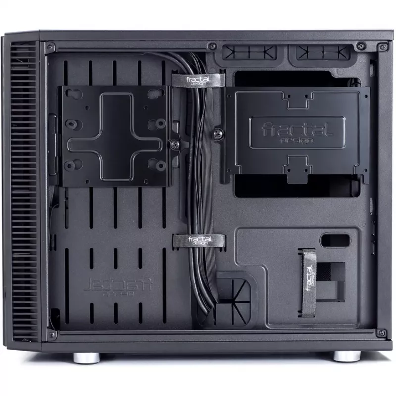 Fractal Design Define Nano S - Langas - Bokštas - ITX - be maitinimo šaltinio (ATX) - Juoda - USB/Audio (FD-CA-DEF-NANO-S-BKW)