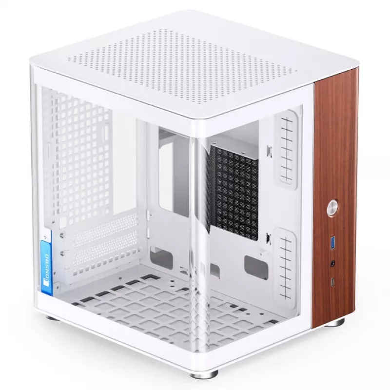 Jonsbo TK-0 kompiuterio korpusas, Mini-Tower, Mini-ITX, stiklas