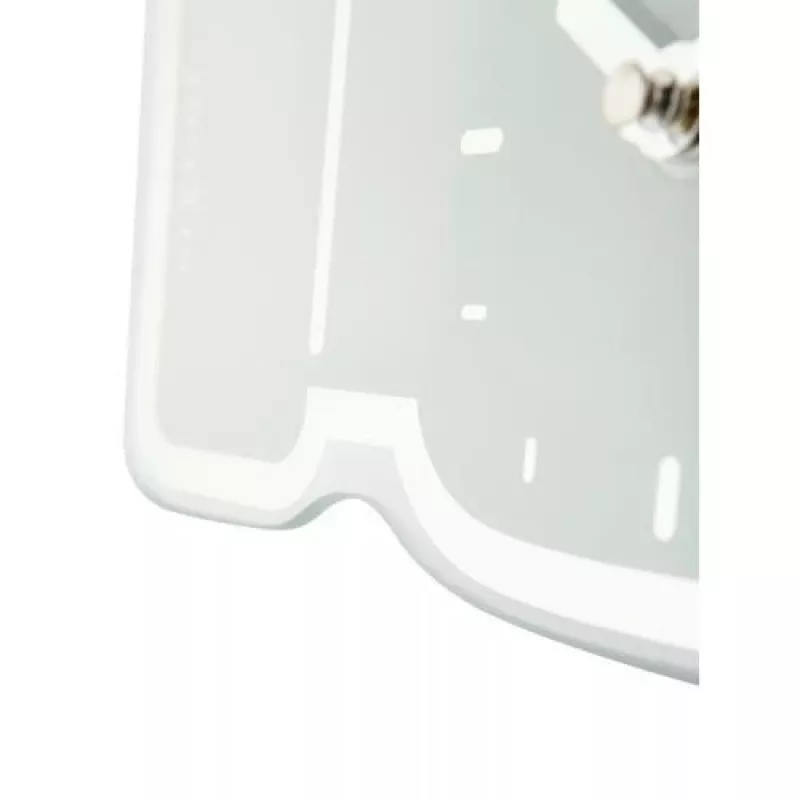 NeXtime klok 5185wi Mini Thumbs Up, 20,5x21 cm, sieninis, baltas/sidabrinis