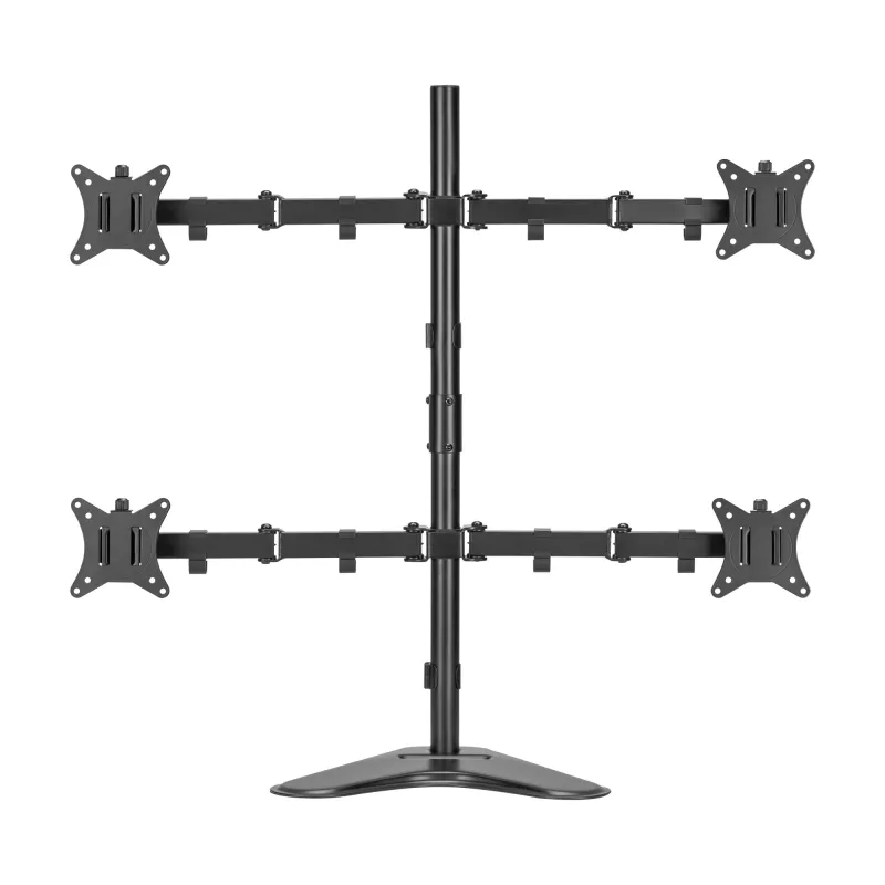 Sieninis laikiklis SBOX LCD-F048-2 4 ekranams 17–32 colių, VESA 100×100, 4×9 kg