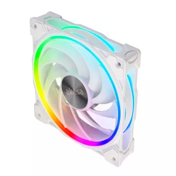 Radiatorinis/šilumos šalintuvo ventiliatorius Akasa SOHO AR 12 cm permatomas baltas 500-2000 RPM HDB