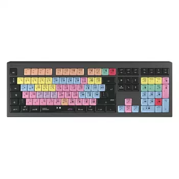 Logickeyboard ASTRA 2 USB QWERTY klaviatūra, juoda, pilno dydžio, 104 klavišai