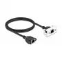DeLOCK tinklo ilginimo laidas Cat.6A 1 m S/FTP RJ45 juodas