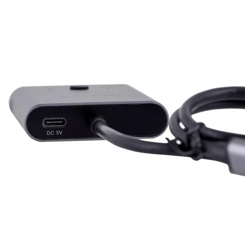 Unitek D1078A abipusis USB-C 4K jungiklis, 2 įėjimai ir 1 išėjimas