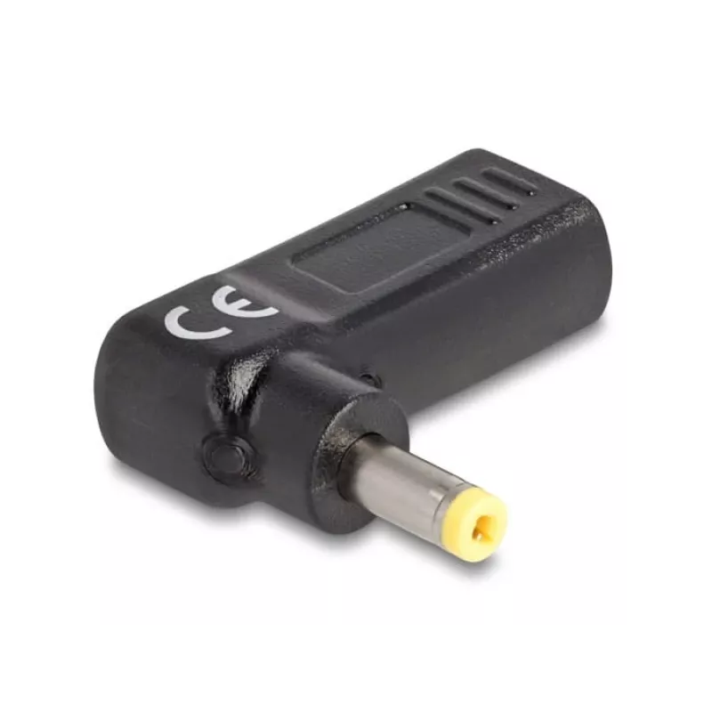 DeLOCK adapteris USB Type-C moteriškas į HP 4,8 x 1,7 mm vyriškas 90° kampu