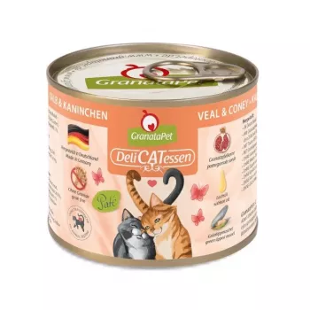 GRANATAPET DeliCATessen Veršiena ir triušis - šlapias ėdalas katėms - 200g