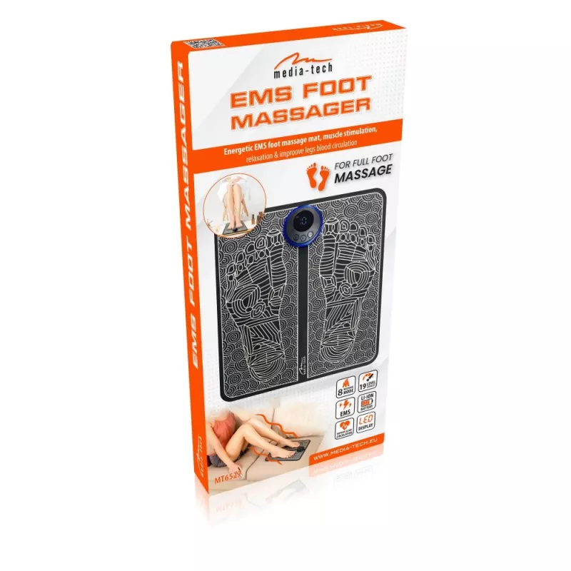 Media-tech Pulse Foot Massage Mat MT6527 – pėdų masažo kilimėlis su EMS