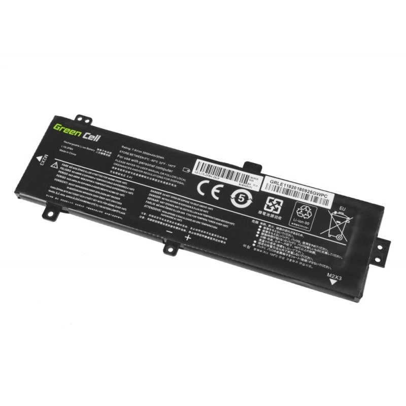 Baterija Green Cell LE118, skirta Lenovo Ideapad 310-15 (7,6 V, 3500 mAh, 4 elementai, LiPo, juoda)