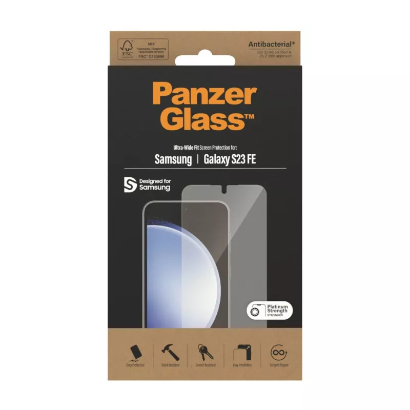 PanzerGlass ® Ekrano apsauga Samsung Galaxy S23 FE | Ultra-Wide Fit
