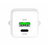 Sieninis USB-C / USB-A įkroviklis YENKEE YAC G38 20W 3A Power Delivery