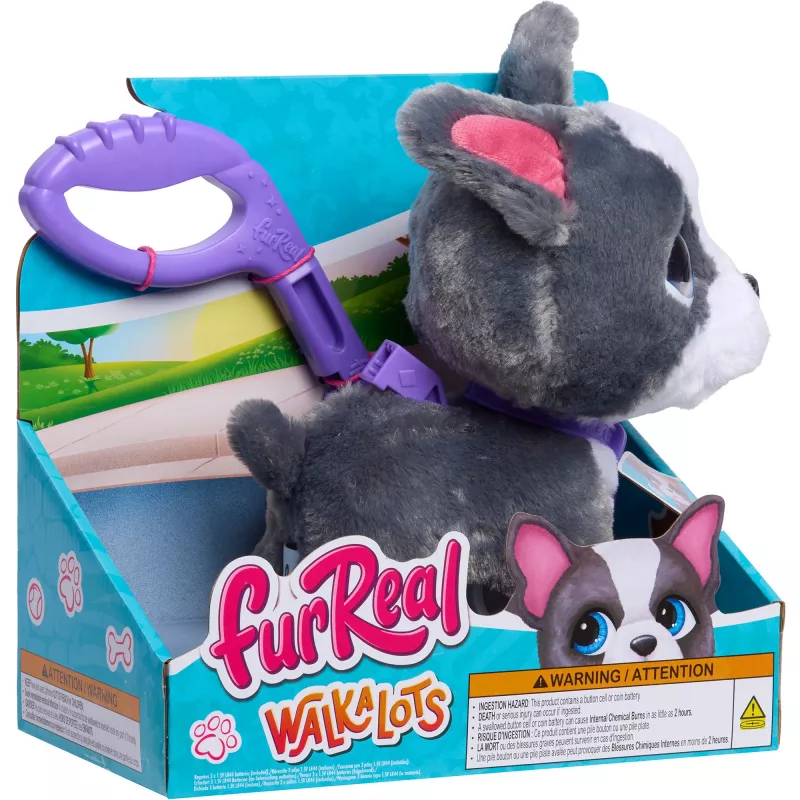furReal Walk-a-Lots prancūzų buldogas, žaidimo figūrėlė