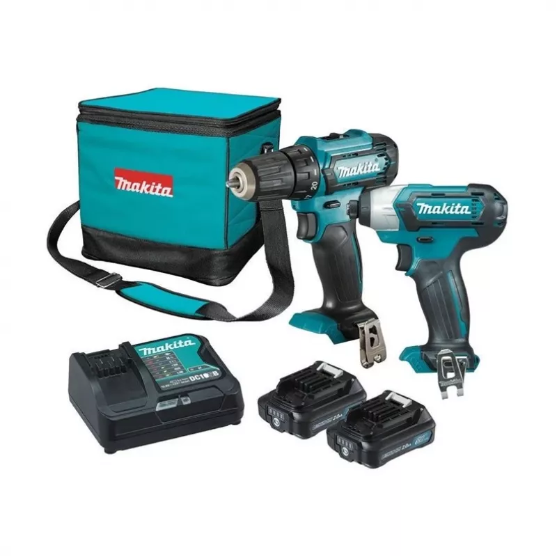 Makita CLX224A Įrankių dėžė su baterijomis 12V MAX; 2 x 2,0 Ah