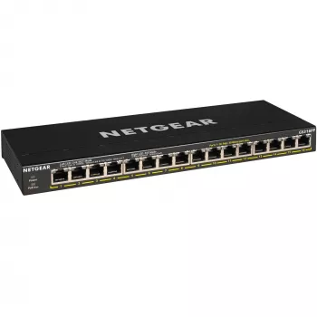 NETGEAR GS316PP nevaldomas Gigabit Ethernet (10/100/1000) Power over Ethernet (PoE) juodas