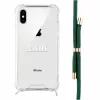 Telefono dėklas-pakabukas Lookabe iPhone X / Xs – auksinis su žalia juostele