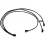 Alphacool 18681 Y šakotuvas 4 kontaktų į 3x 4 kontaktų PWM, 60 cm, juodas