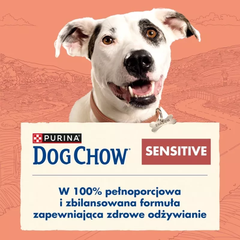 PURINA Dog Chow Sensitive Salmon - sausas šunų maistas - 14 + 2,5 kg