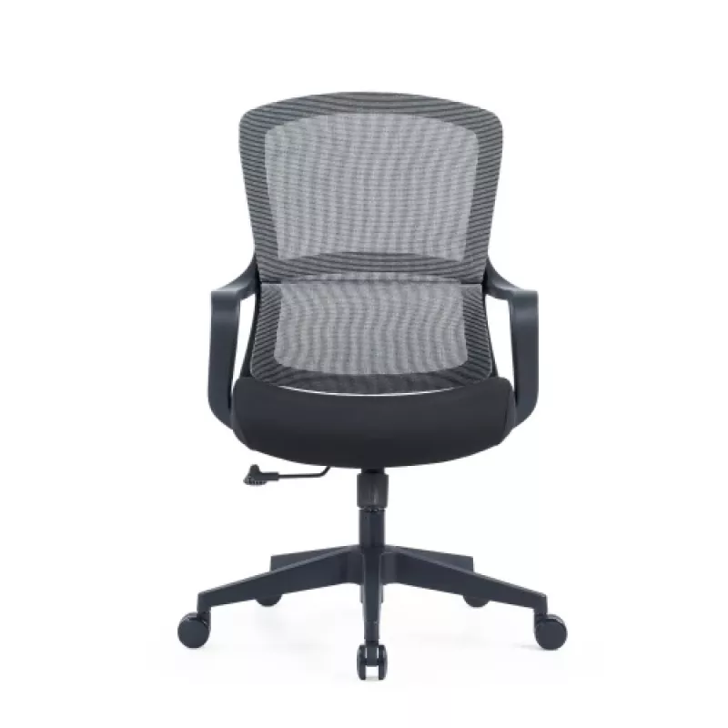 Ergonominė biuro kėdė Up Up Darwin, juoda, juodas audinys + pilkas tinklelis