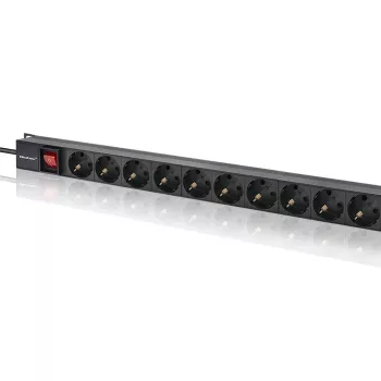 Qoltec aliumininis PDS stovo montavimui | 16A | 16 x Schuko | Vertikalus | 1,8 m