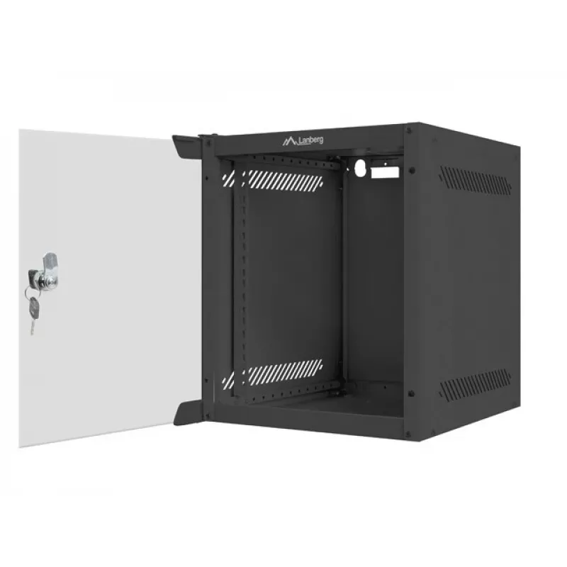 Sieninis stovas LANBERG WF10-2306-10B — 6U, 280×310×336 mm, gylis 238 mm, juodas, 20 kg talpa