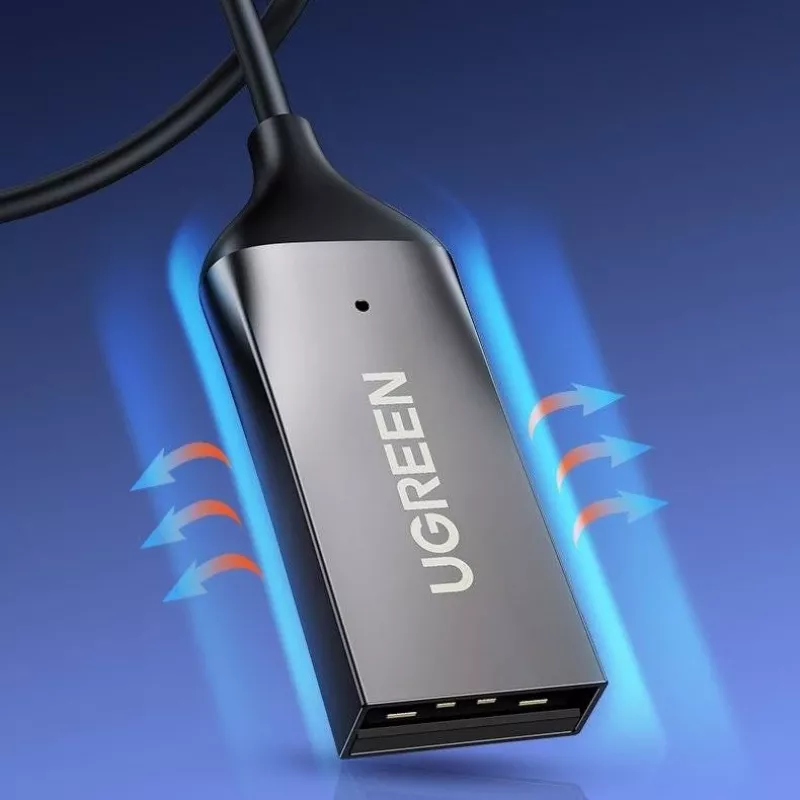 Garso imtuvas UGREEN CM309 Bluetooth 5.0 USB su 3,5 mm AUX lizdu, juodas, 20–20000 Hz