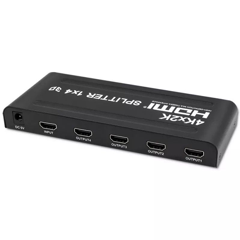 Qoltec 51798 Aktyvus HDMI skirstytuvas 4 x HDMI 4K x 2K | 3.4 Gb/s