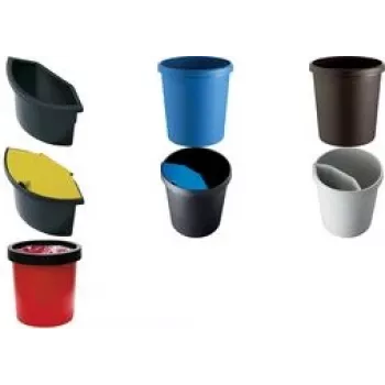 Helit H6105818 šiukšliadėžė apvali plastikinė geltona (H61058-18)
