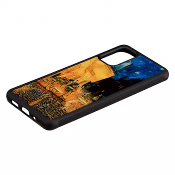Apsauginis dėklas iKins Samsung Galaxy S20+ – juodas Cafe Terrace