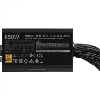 Cooler Master maitinimo blokas MWE Gold 850 V3 850W 80+Gold Nemodulinis ATX 3.1 Ventiliatorius 120mm Garantija 5 m.