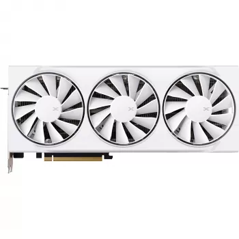 Vaizdo plokštė XFX Radeon RX 9070 XT — 16 GB GDDR6, 256 bitų, PCIe x16, 2400 MHz, 3 ventiliatoriai balta, 325×65 mm