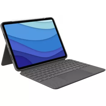 Dėklas su klaviatūra Logitech Combo Touch US iPad Pro 11 1,2,3 gen pilka