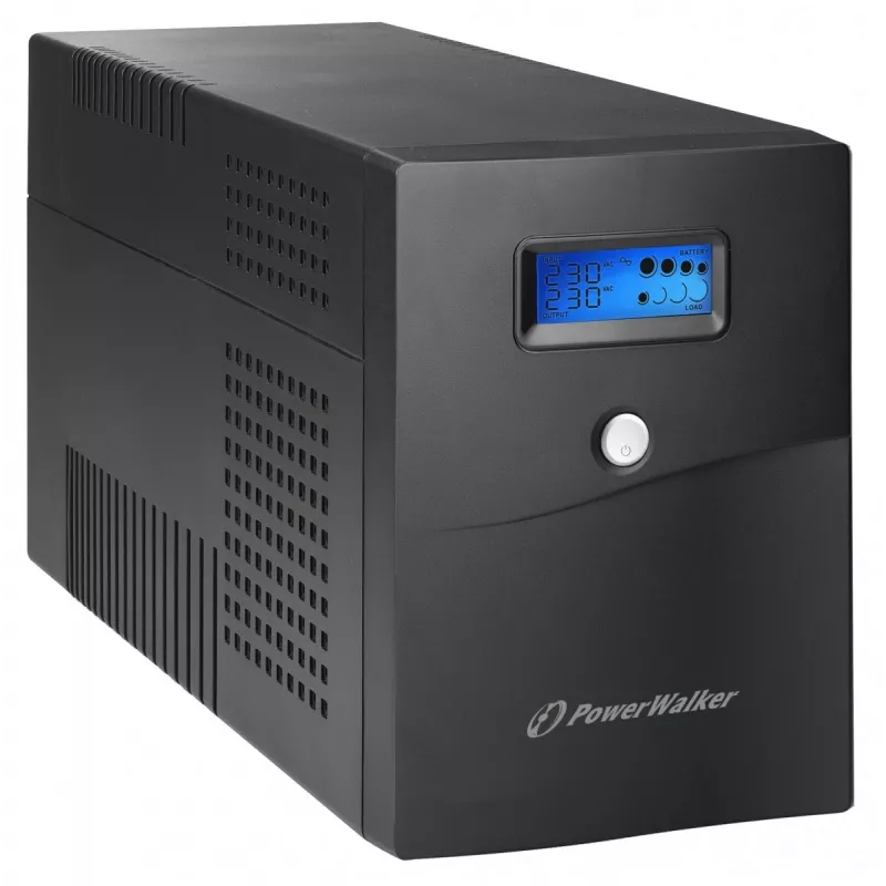 Nepertraukiamo maitinimo šaltinis PowerWalker VI 3000 SCL FR 3 kVA / 1,8 kW, Line-Interactive, 4× Type E lizdai, 18 Ah baterija (2×12 V)