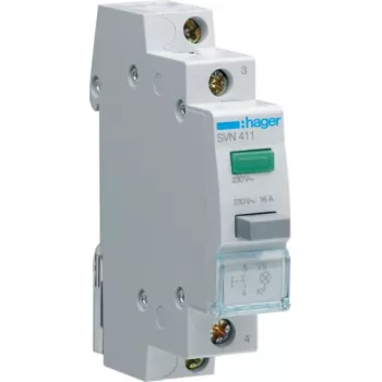 Automatinis jungiklis Hager SVN411 — 1 poliaus, 17,5 mm plotis, IP20