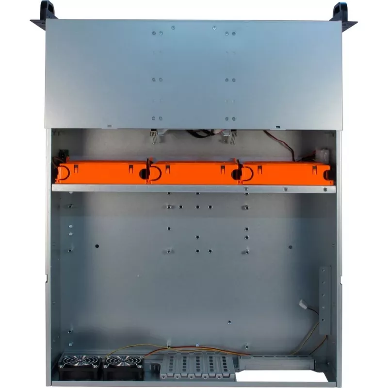 Inter-Tech 3U-30255 Rack Juodas, Nerūdijantis plienas