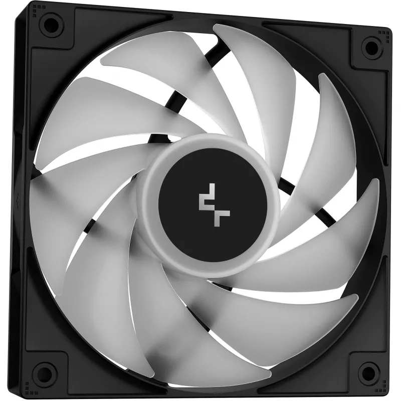 Vandens aušintuvas DeepCool LE240 V2 240mm, 2x120mm ventiliatoriai, hidraulinis guolis, AM5 palaikymas, 41 cm vamzdeliai, juodas