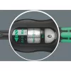 Dinamometrinis raktas Wera Click-Torque X 7 su juodai žalia rankena, kvadratinis įdėklas 14x18 mm
