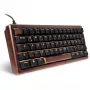Sharkoon 100068100 Klaviatūra Office USB QWERTZ Vokiška Medienos Spalva 61 Klavišas RGB LED
