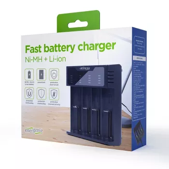 Baterijų kroviklis Gembird BC-USB-02 USB Ličio jonų, NiCd, NiMH