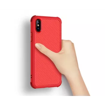 Apsauginis dėklas Devia Shark1 iPhone XS Max (6,5 inch) — raudonas